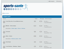 Tablet Screenshot of forum.sports-sante.com